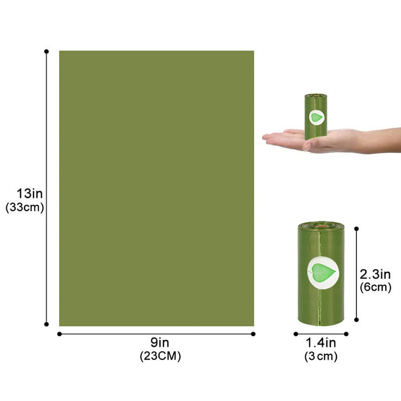 Eco-Friendly Biodegradable Dog Poop Waste Bags (4 Rolls + Dispenser)