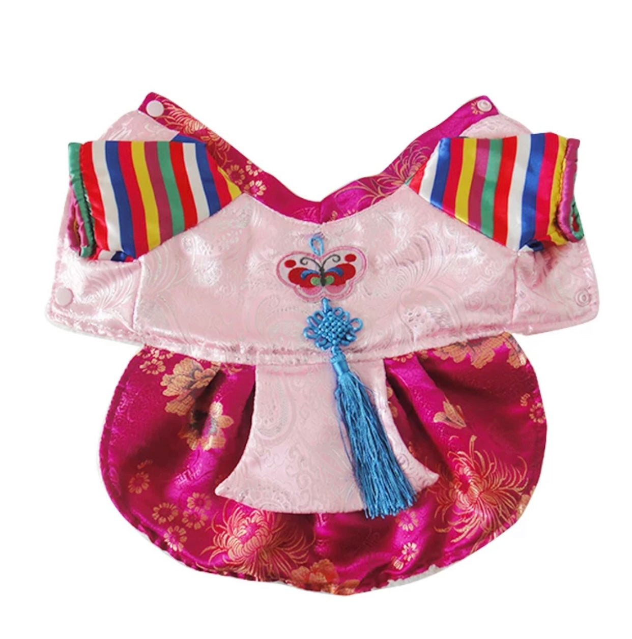Winter Korean Traditional Hanbok Suit for Dogs (Pink)
