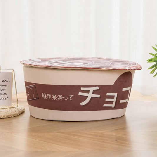 Cup Noodle Style Pet Bed - Brown