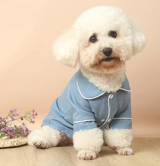 1pc Button Down Pajamas (Blue)