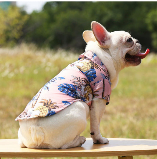 Pink Tropical Hawaiian Shirt