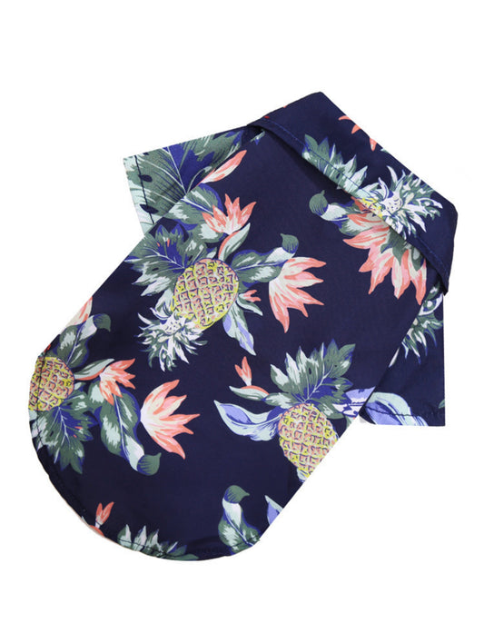 Blue Tropical Hawaiian Shirt