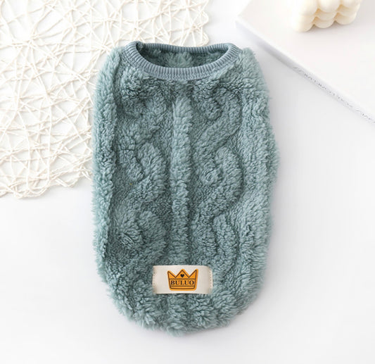 Microfiber Sweater Vest (Blue Green)