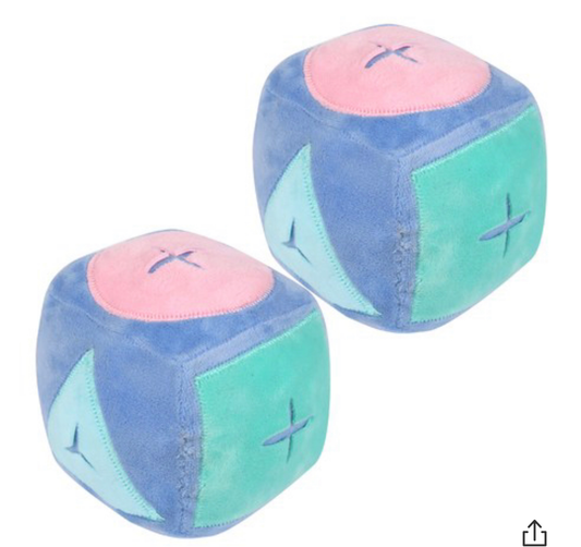 Soft Cube Dog Toy 2 pack