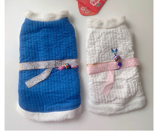 Winter Hanbok Vest (white)